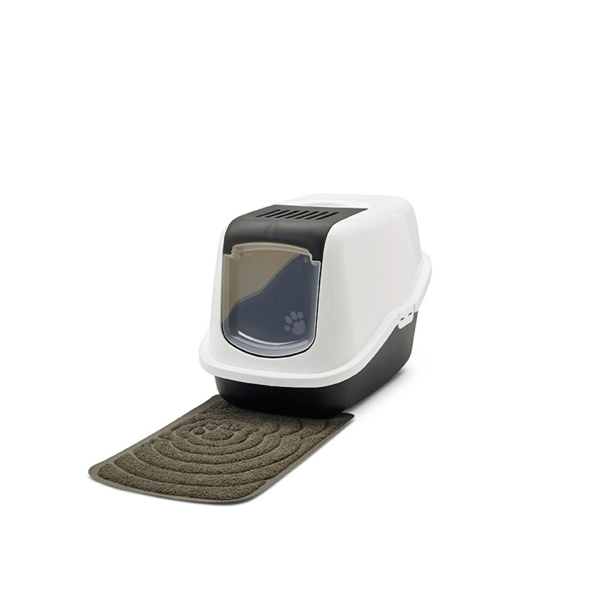 Arenero para Gatos Savic Nestor Blanco Negro Plástico