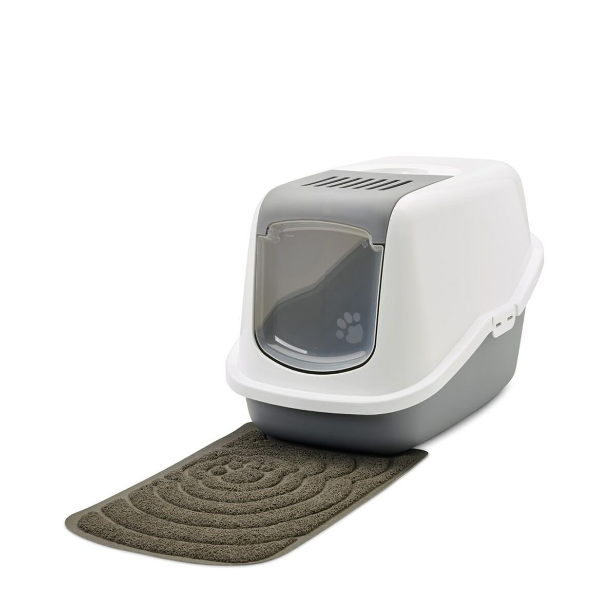 Arenero para Gatos Savic Nestor Blanco Gris Plástico