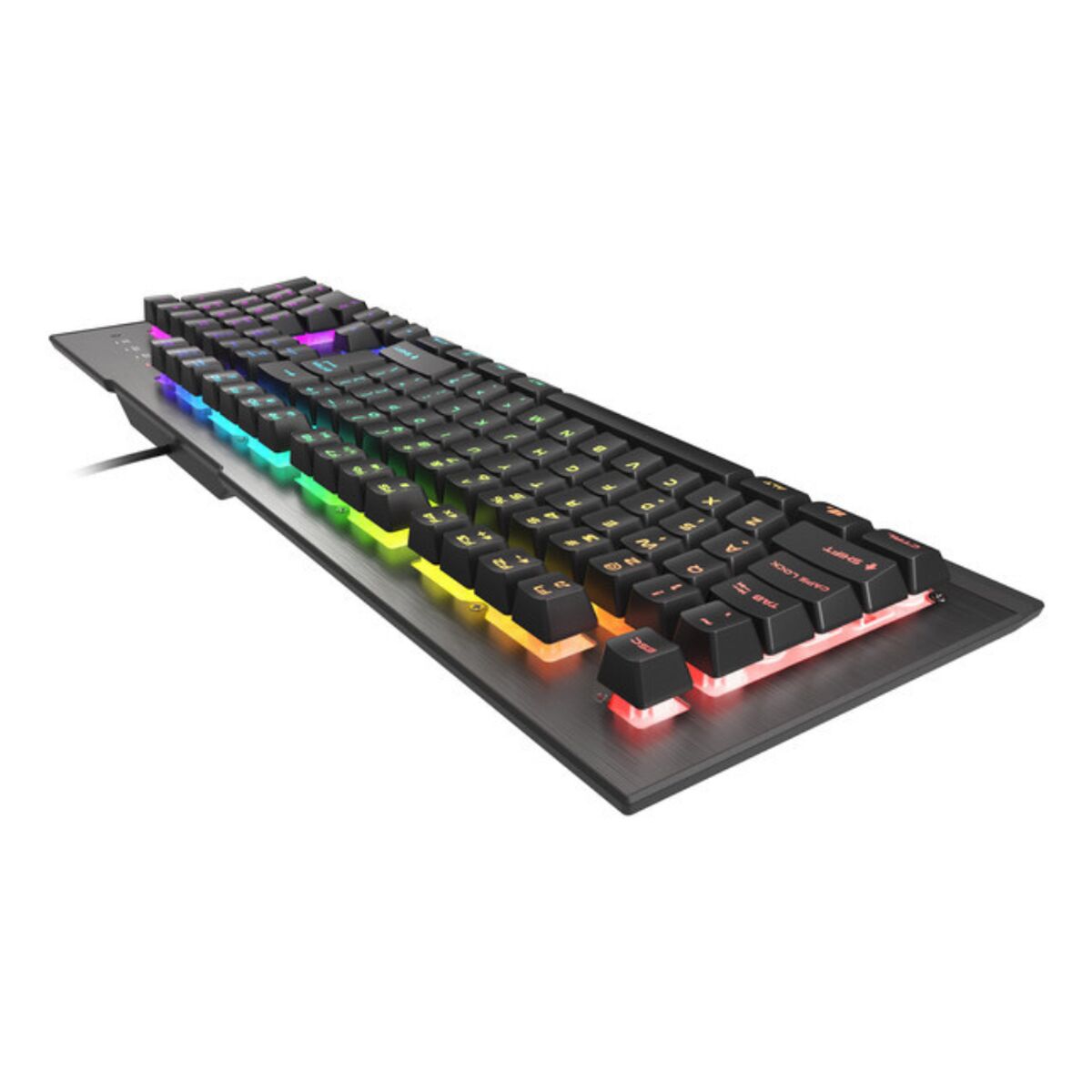 Teclado Gaming Genesis NKG-1621 Negro Aluminio Qwerty Español