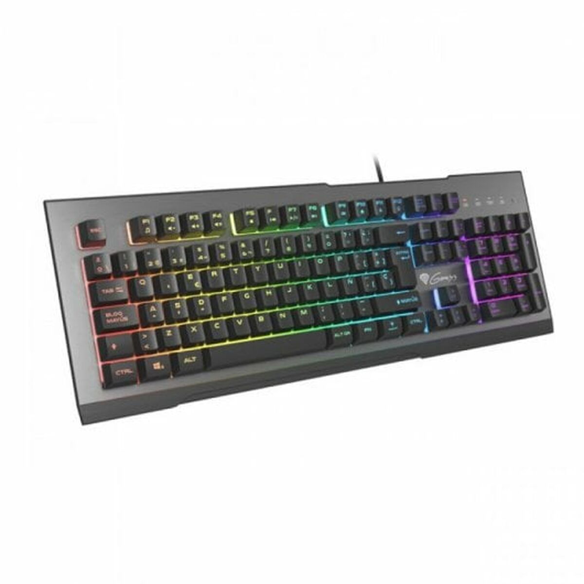 Teclado Gaming Genesis NKG-1621 Negro Aluminio Qwerty Español