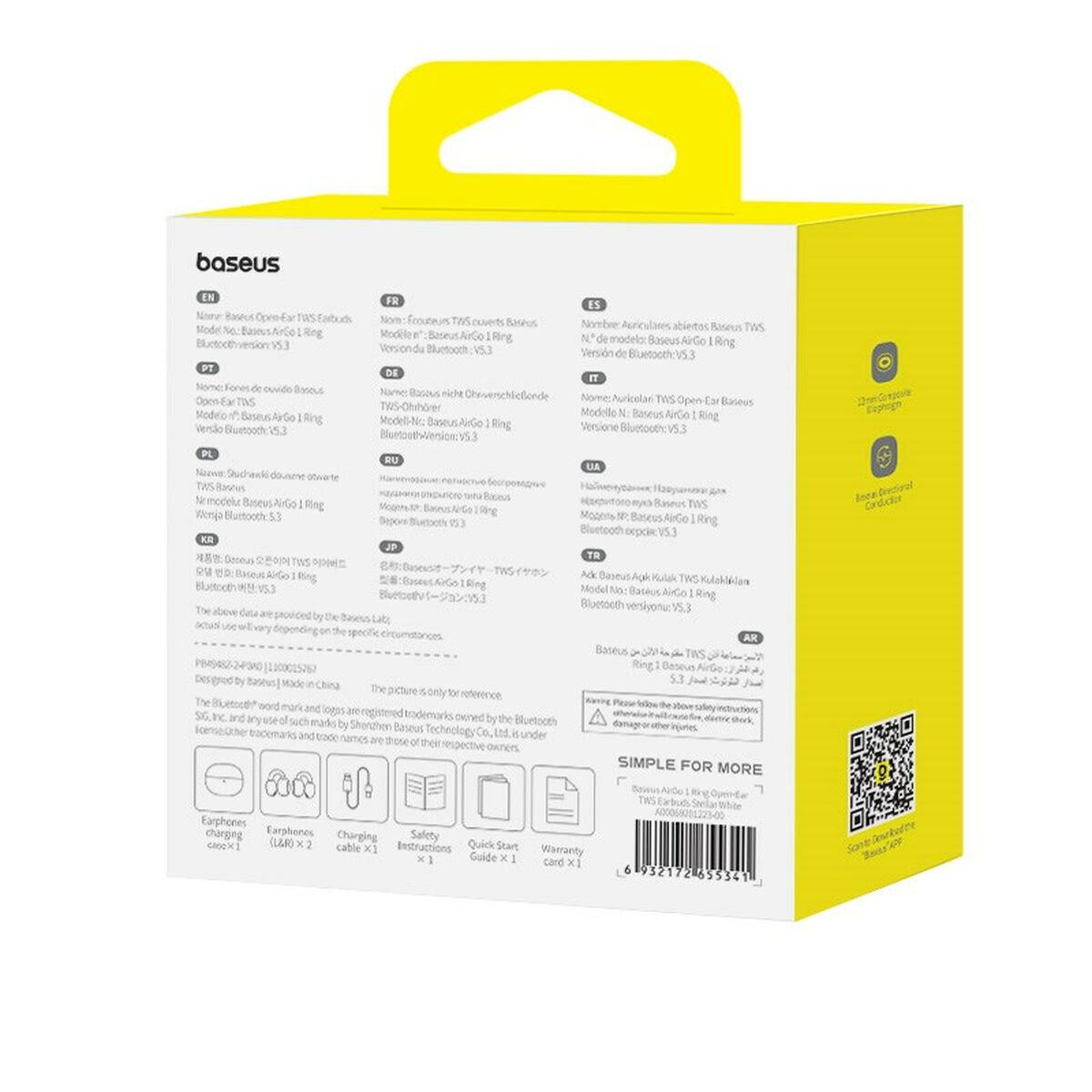 Auriculares con Micrófono Baseus A00069201113-00 Negro