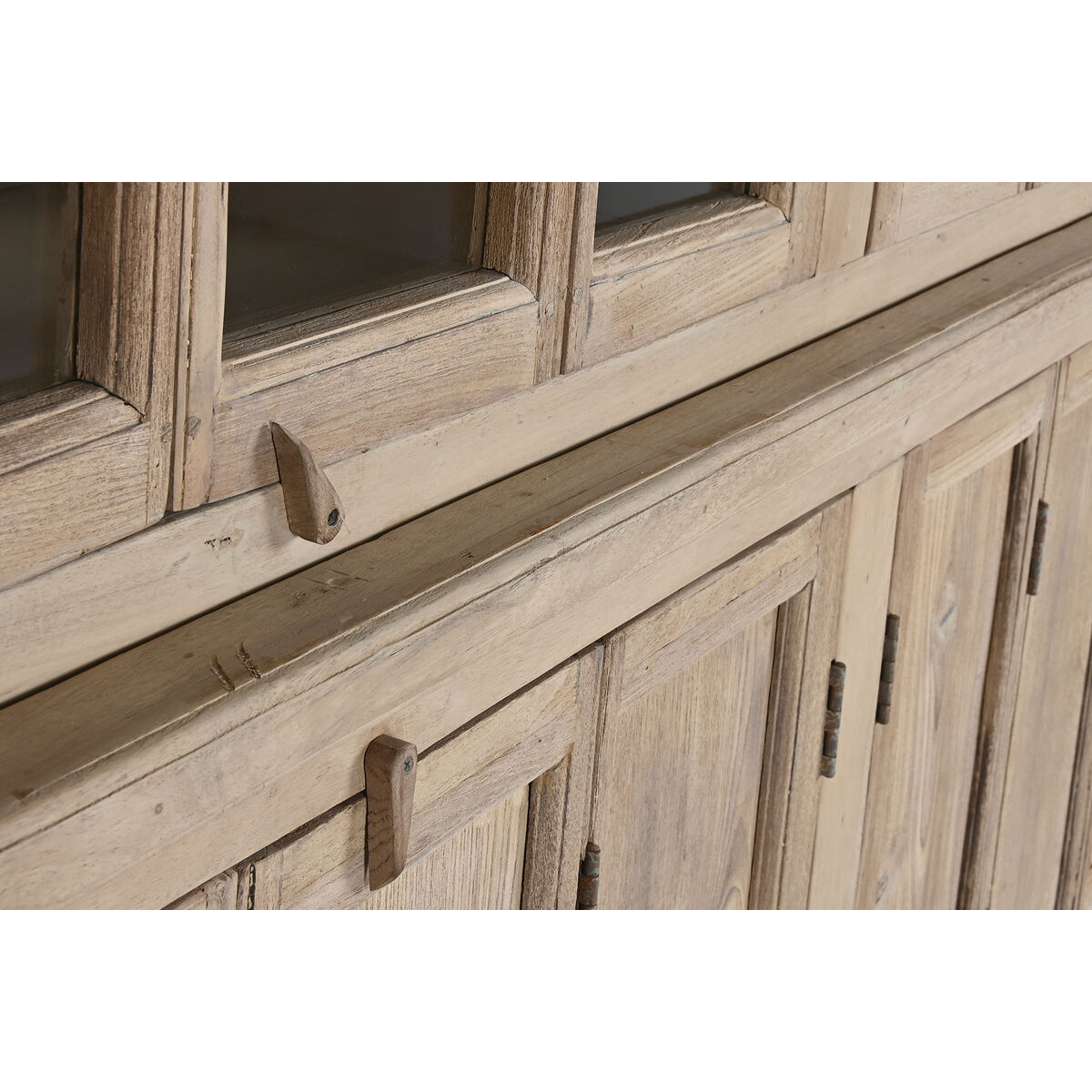 Vitrina Home ESPRIT Natural Teca Madera de mango 266 x 46 x 251 cm