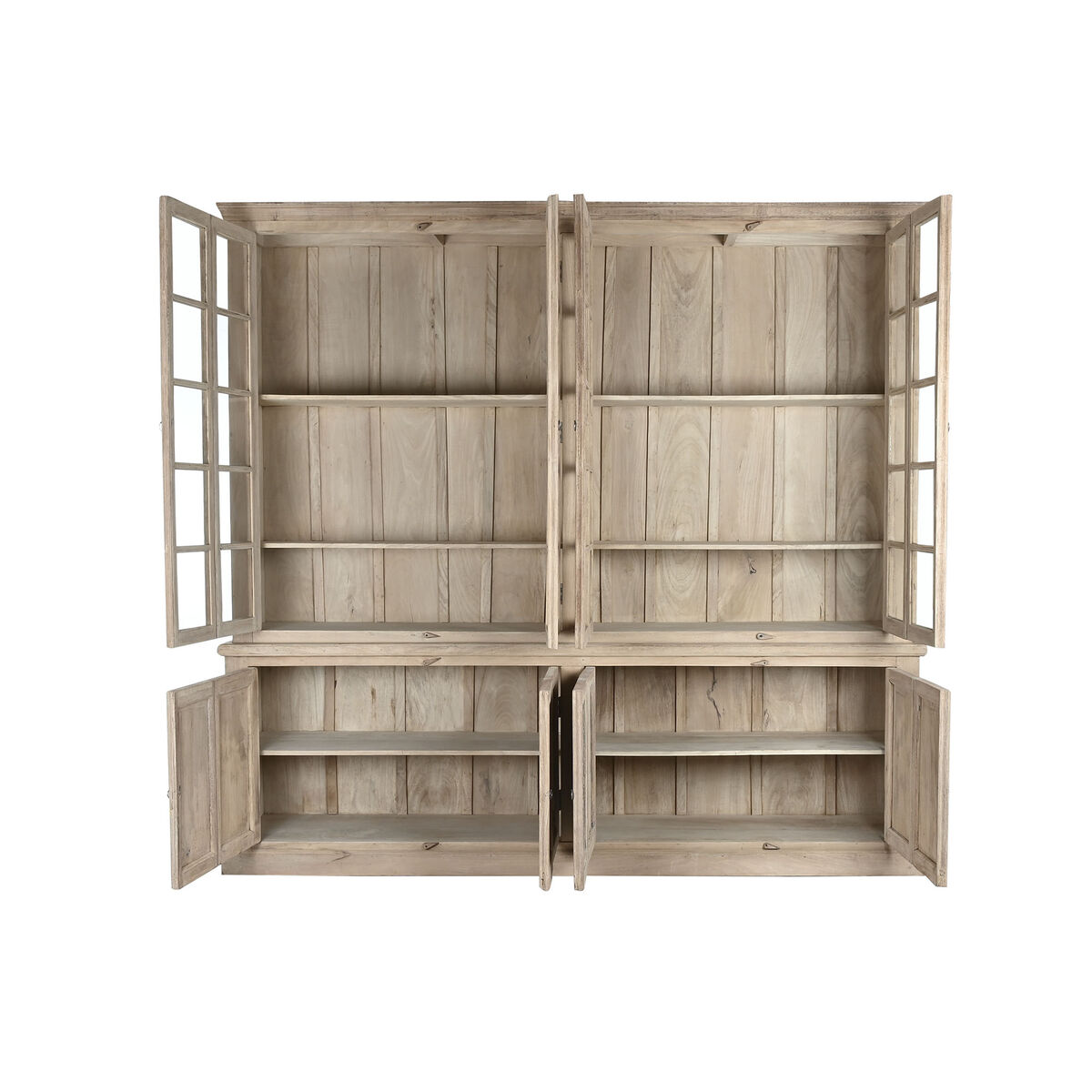 Vitrina Home ESPRIT Natural Teca Madera de mango 266 x 46 x 251 cm