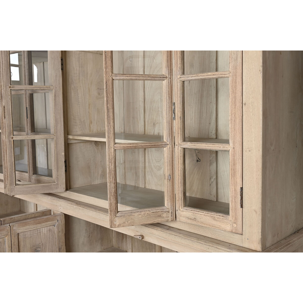 Vitrina Home ESPRIT Natural Teca Madera de mango 266 x 46 x 251 cm