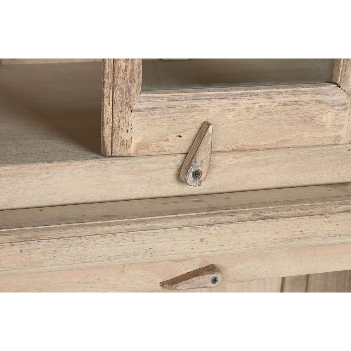 Vitrina Home ESPRIT Natural Teca Madera de mango 266 x 46 x 251 cm