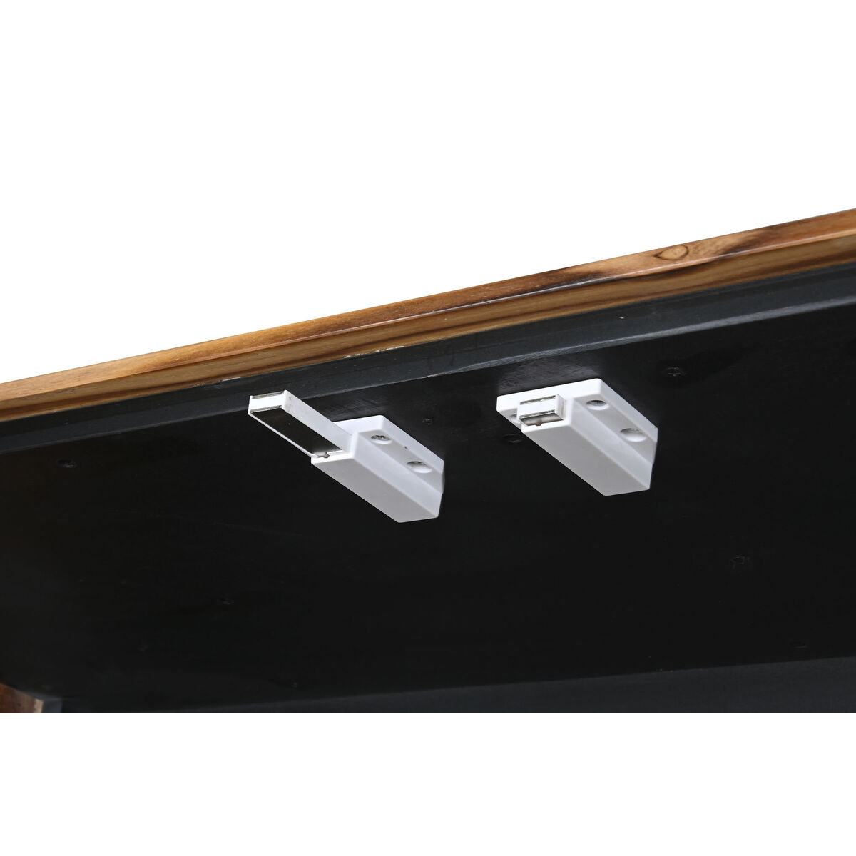 Vitrina Home ESPRIT Marrón Negro Teca Acacia 100 x 40 x 185 cm