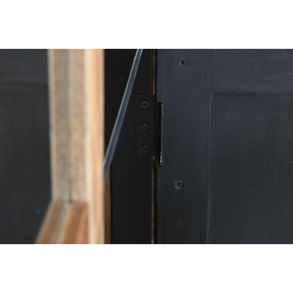 Vitrina Home ESPRIT Marrón Negro Teca Acacia 100 x 40 x 185 cm