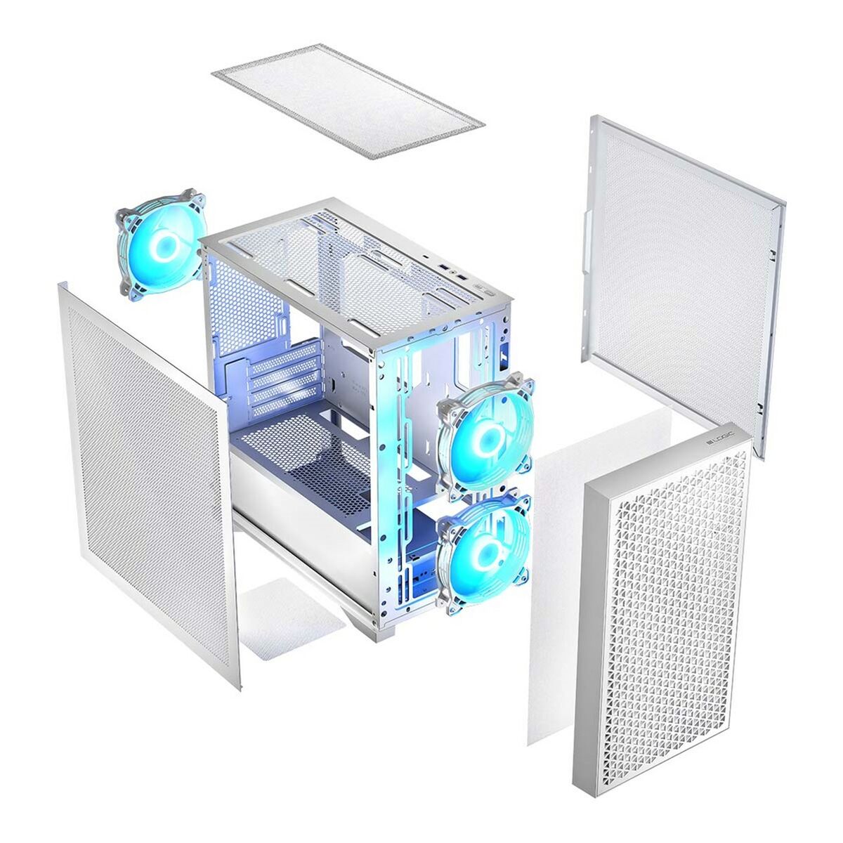 Caja Semitorre ATX Logic AM-DART-PRO-ARGB-20 Blanco