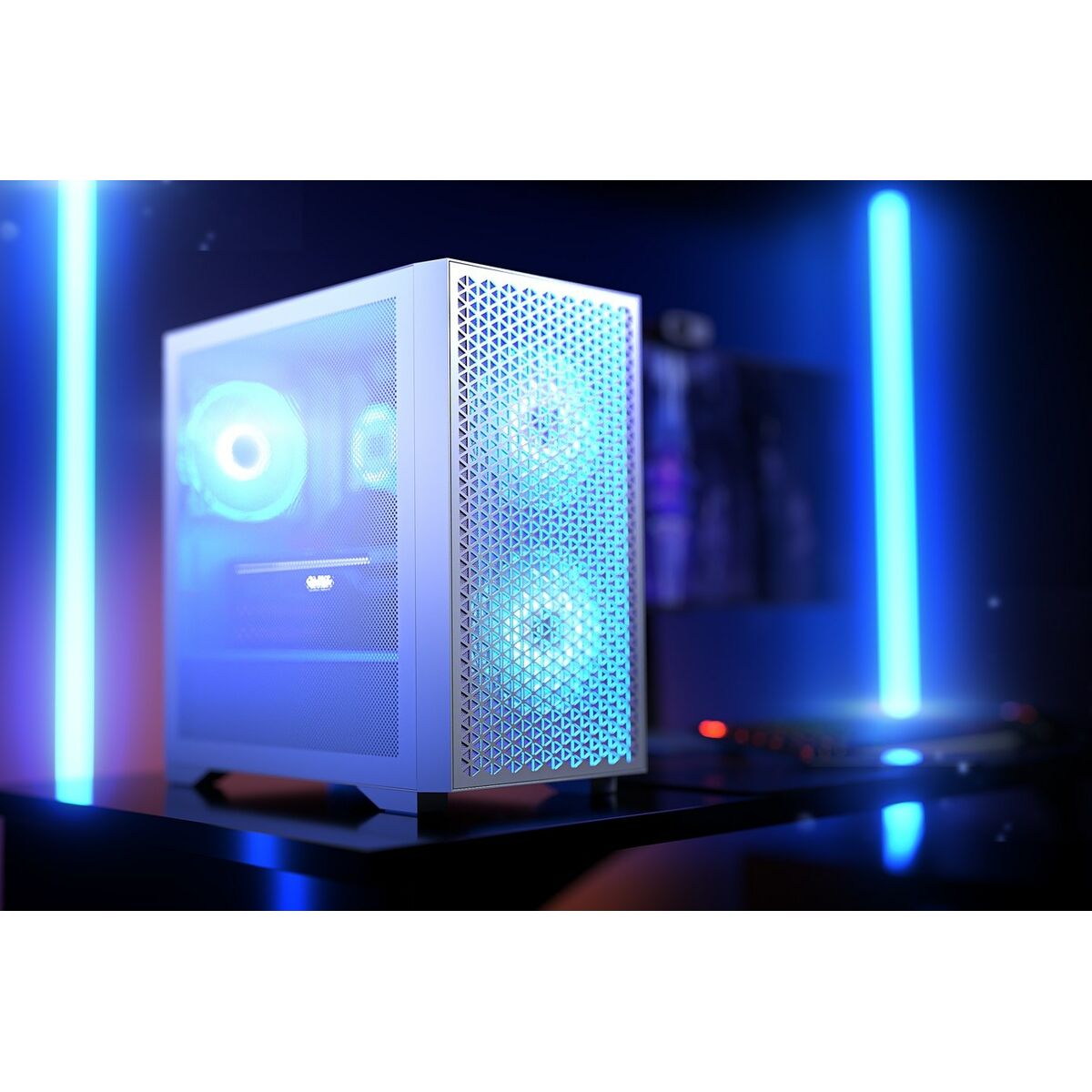 Caja Semitorre ATX Logic AM-DART-PRO-ARGB-20 Blanco