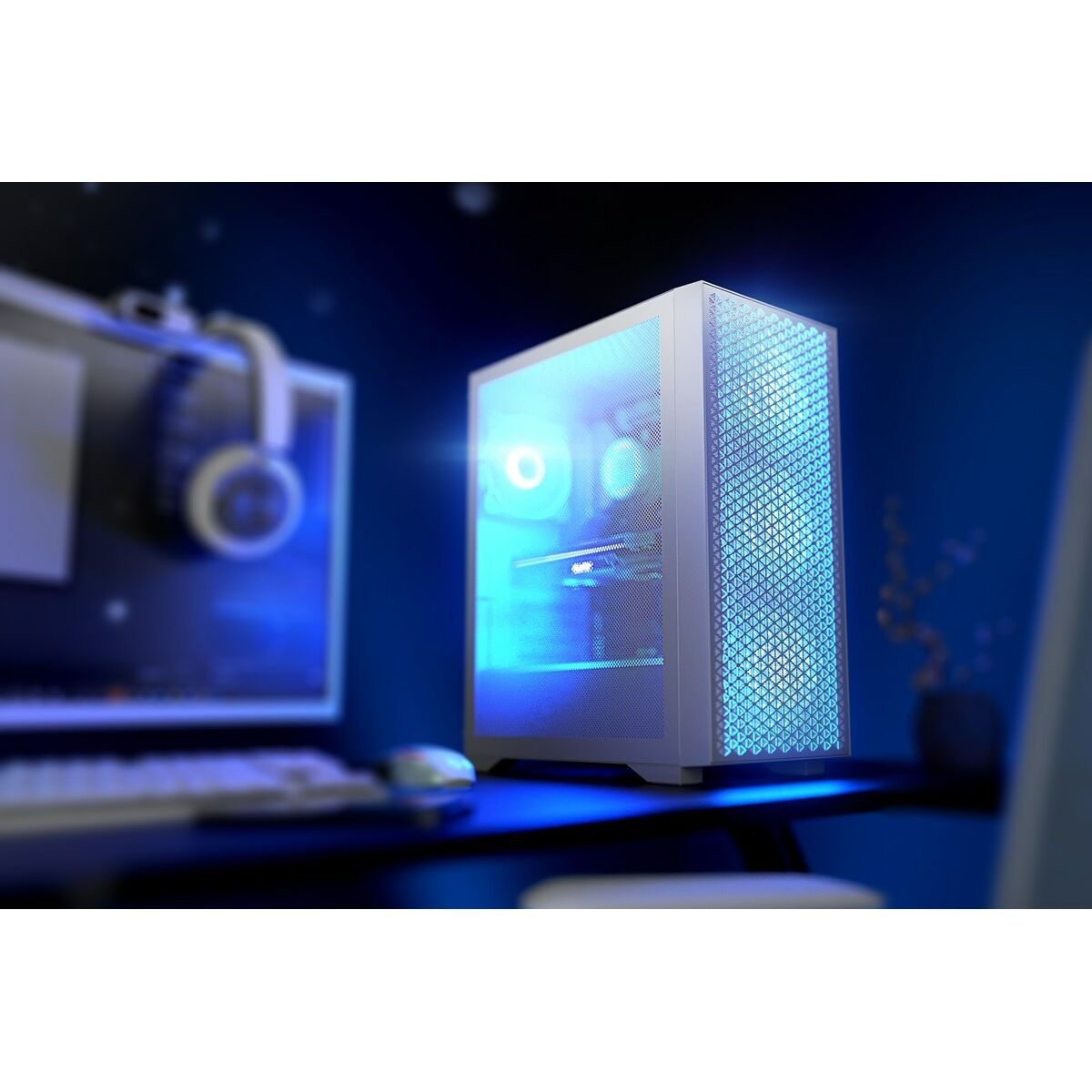 Caja Semitorre ATX Logic AT-DART-PRO-ARGB-20 Blanco