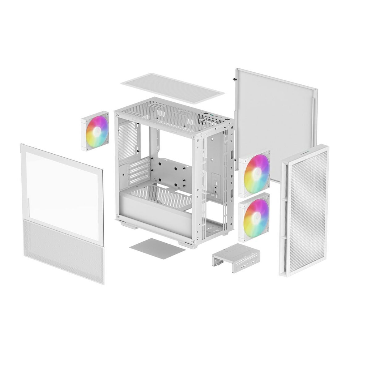 Caja Semitorre ATX DEEPCOOL R-CH360-WHAPE3-G-1 Blanco Multicolor