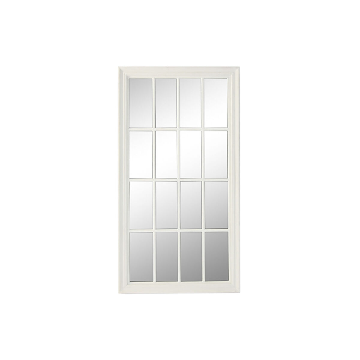Espejo de pared Home ESPRIT Blanco Ventana 68 x 4 x 128 cm