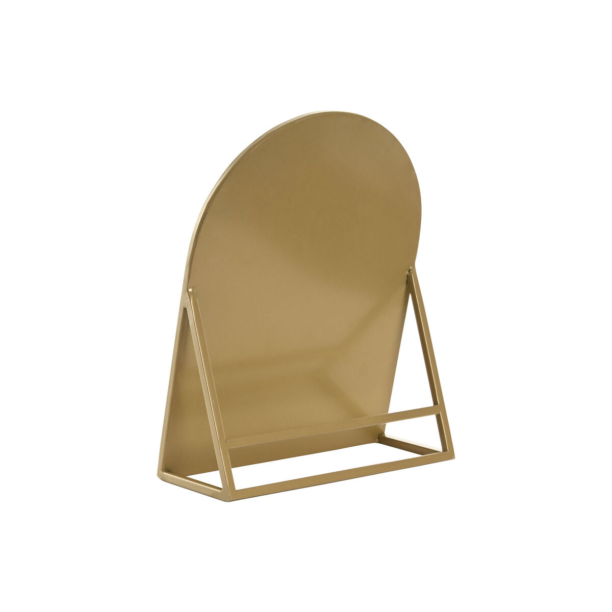 Espejo con Soporte Home ESPRIT Dorado Cristal Hierro 20 x 8,5 x 25 cm