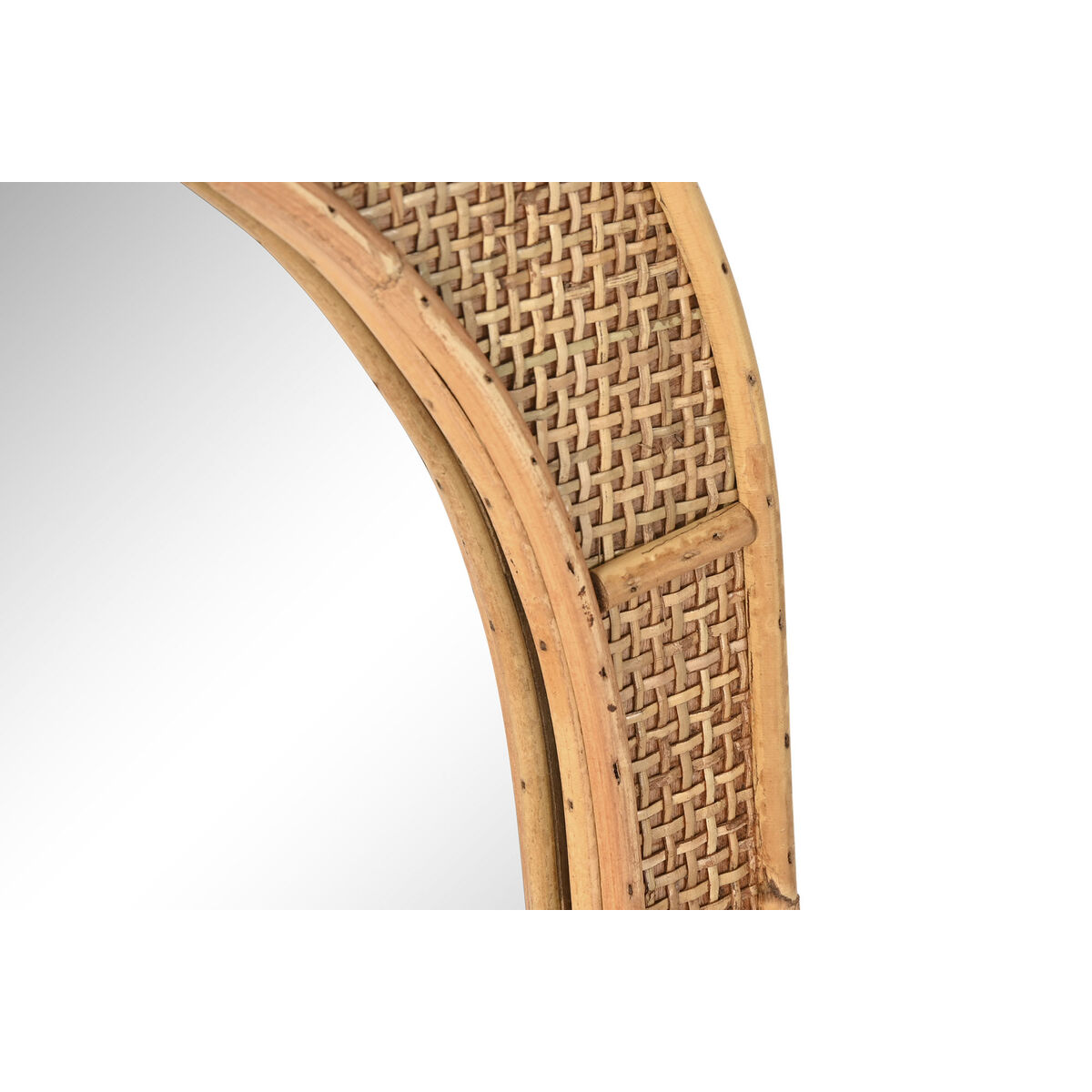 Espejo de pared Home ESPRIT Natural Scandi 51,5 x 2 x 77 cm