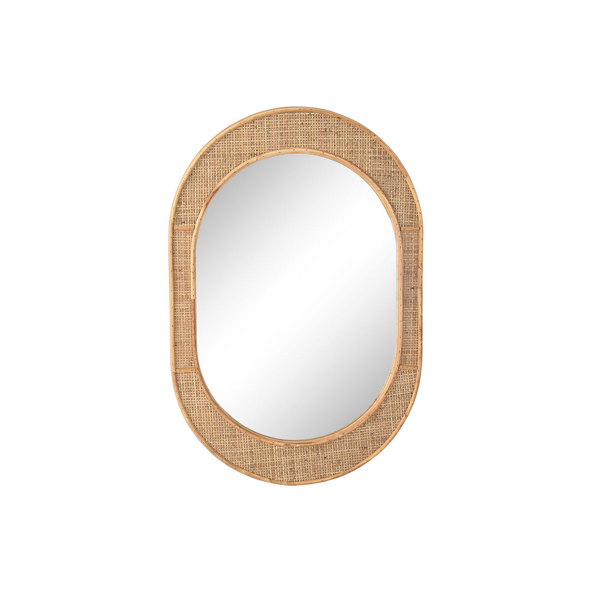 Espejo de pared Home ESPRIT Natural Scandi 51,5 x 2 x 77 cm