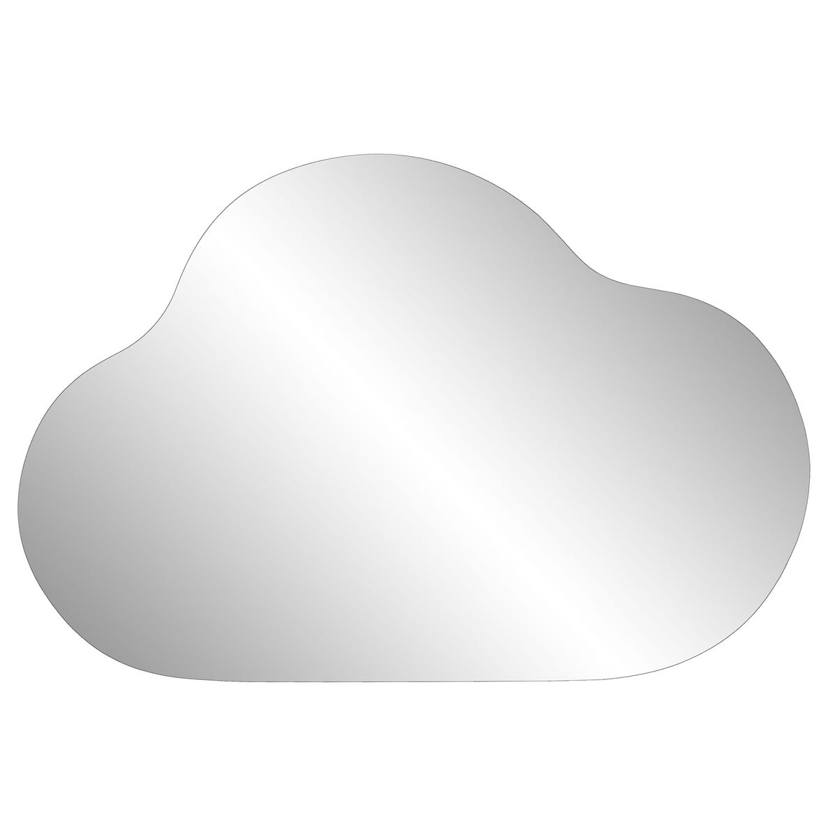 Espejo de pared Home ESPRIT Plateado Nubes 60 x 2 x 40 cm