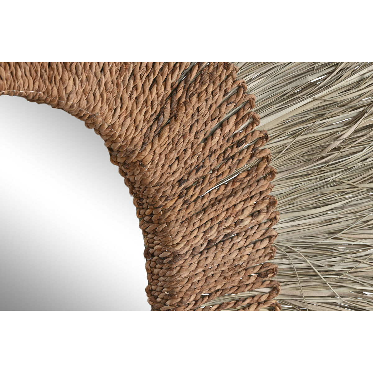 Espejo de pared Home ESPRIT Marrón Natural Tropical 130 x 17 x 130 cm