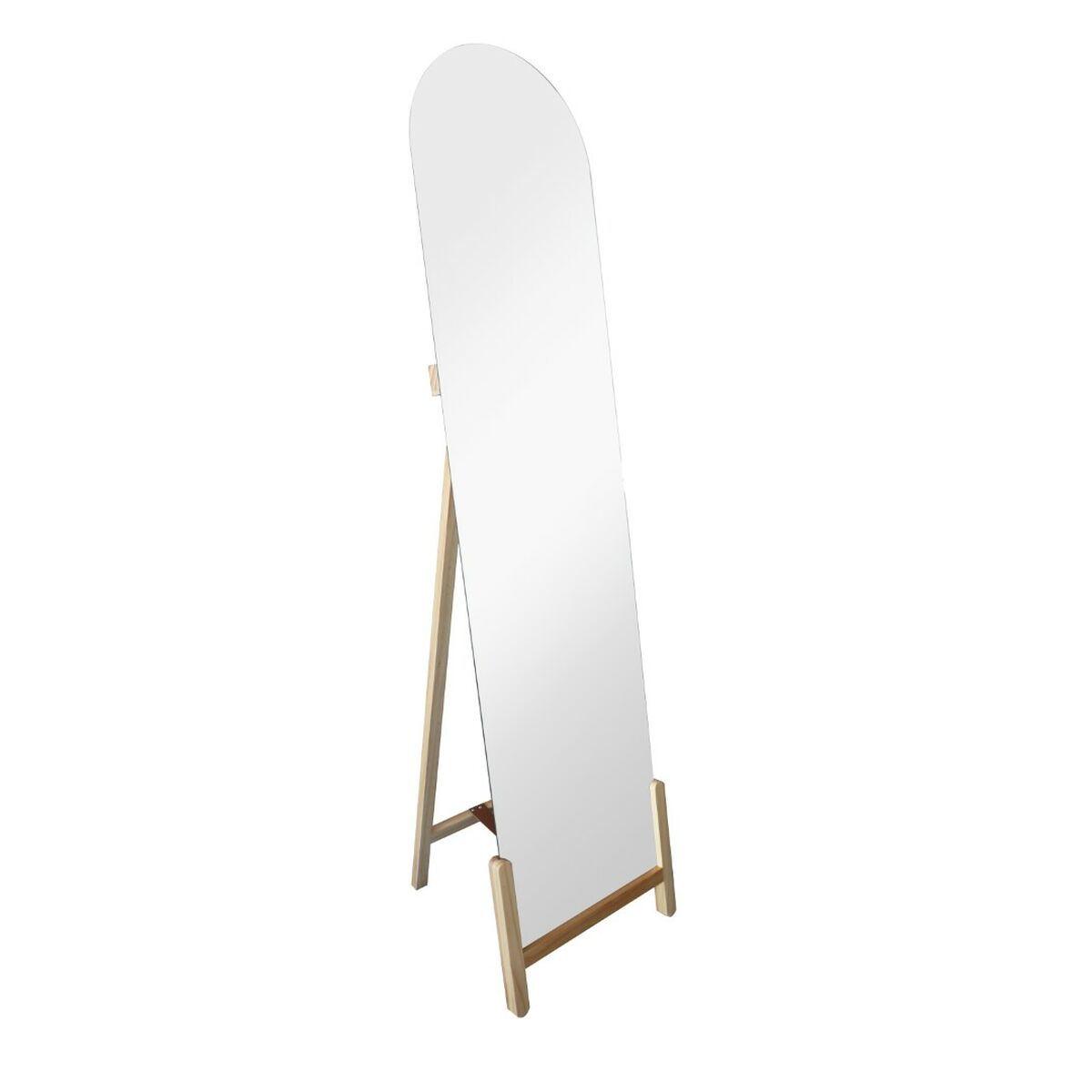 Espejo Vestidor Home ESPRIT Natural Cristal Pino 40 x 10 x 160 cm