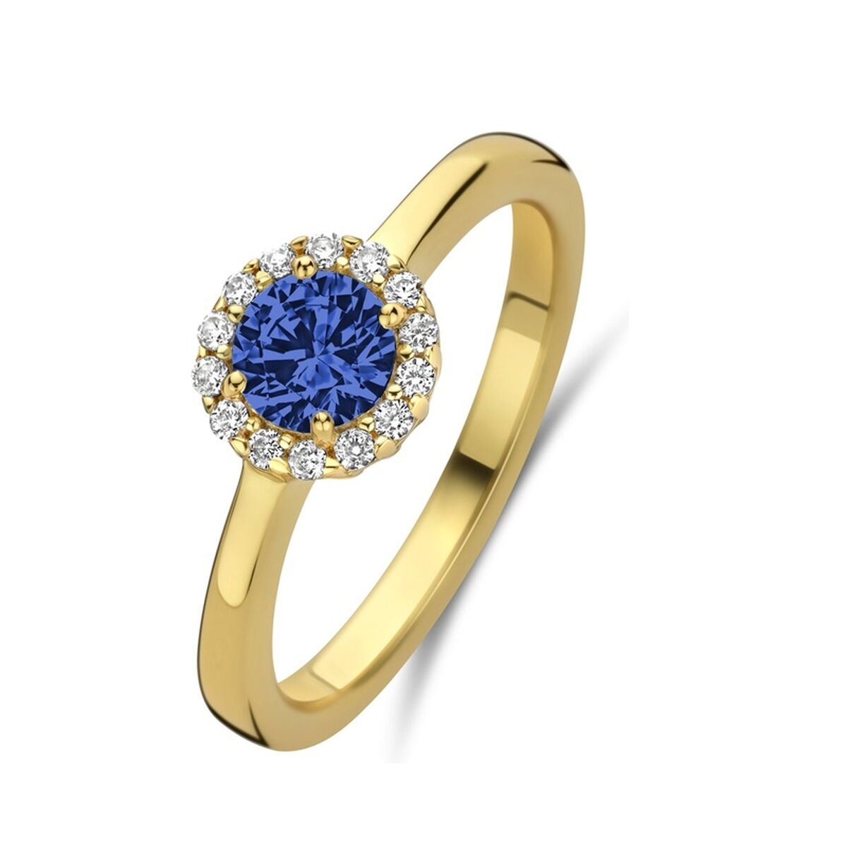 Anillo Mujer New Bling 9NB-1540-54 14 Dorado Azul