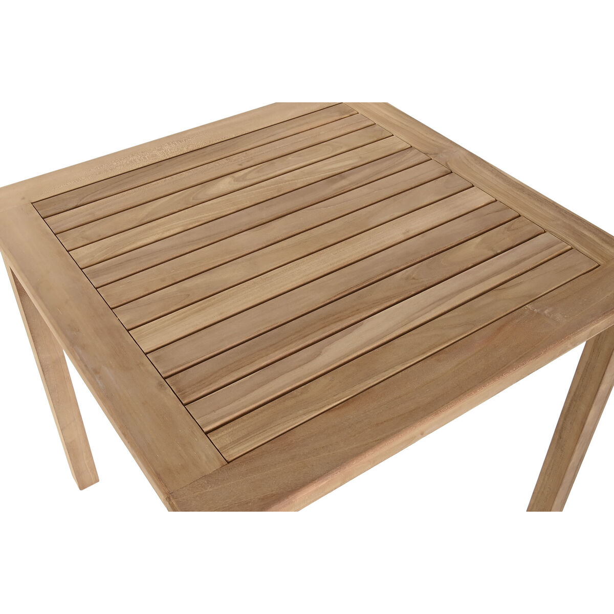 Mesa de Comedor Home ESPRIT Marrón Teca 80 x 80 x 77 cm