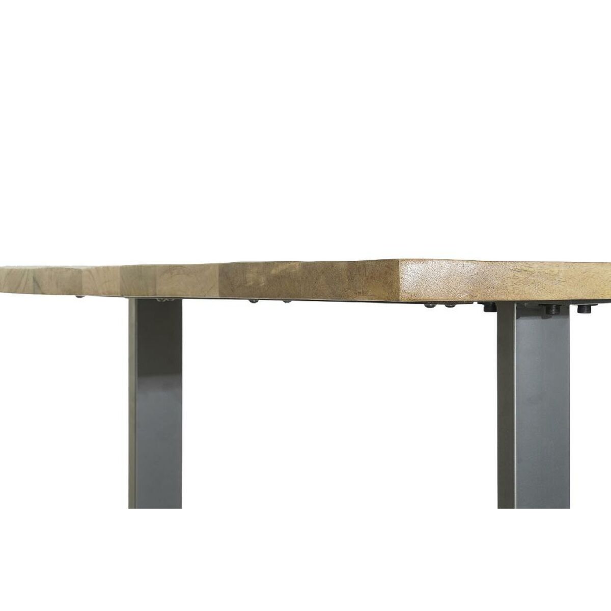 Mesa de Comedor Home ESPRIT Negro Natural Metal Madera de mango 200 x 100 x 76 cm