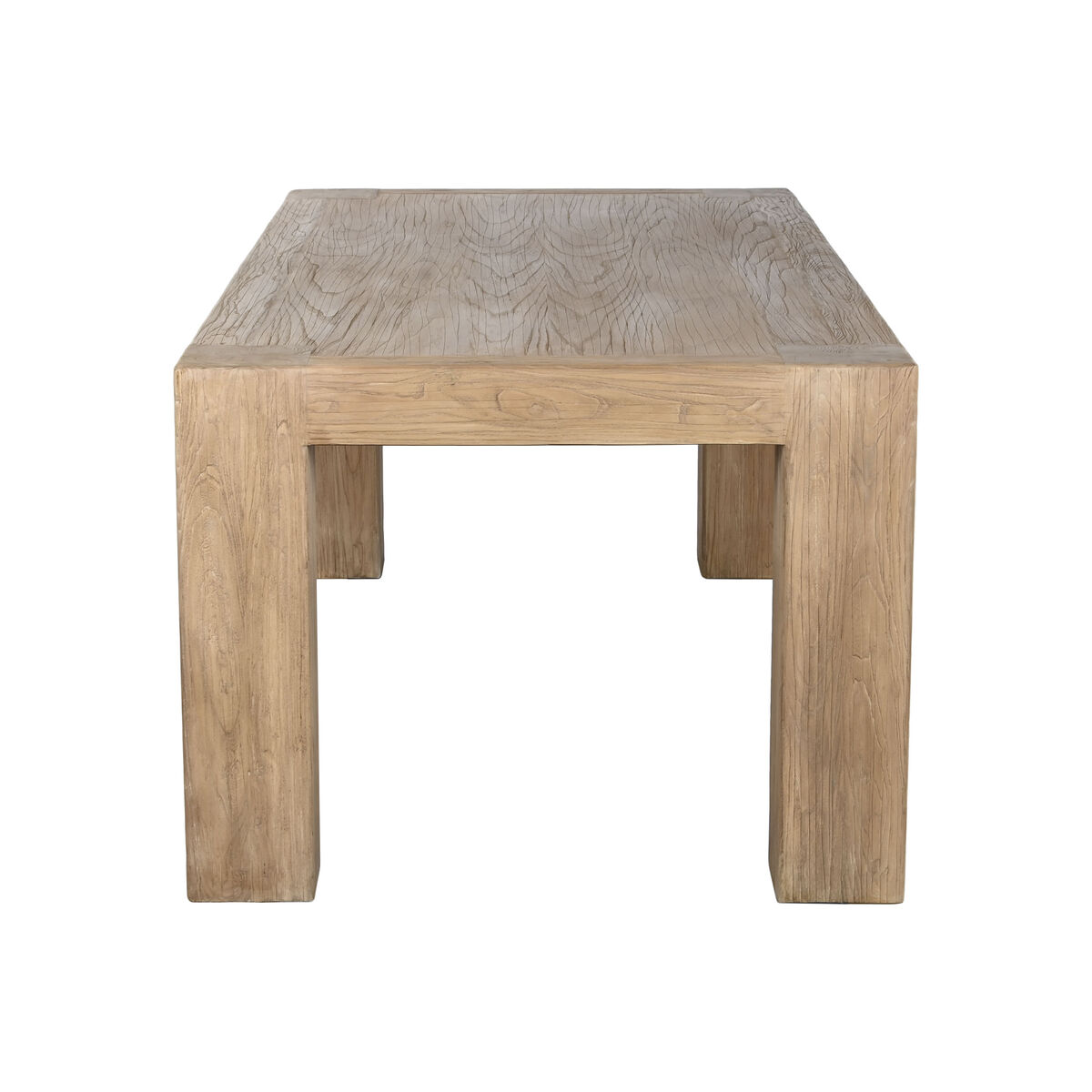 Mesa de Comedor Home ESPRIT Natural Madera de olmo 220 x 100 x 76 cm