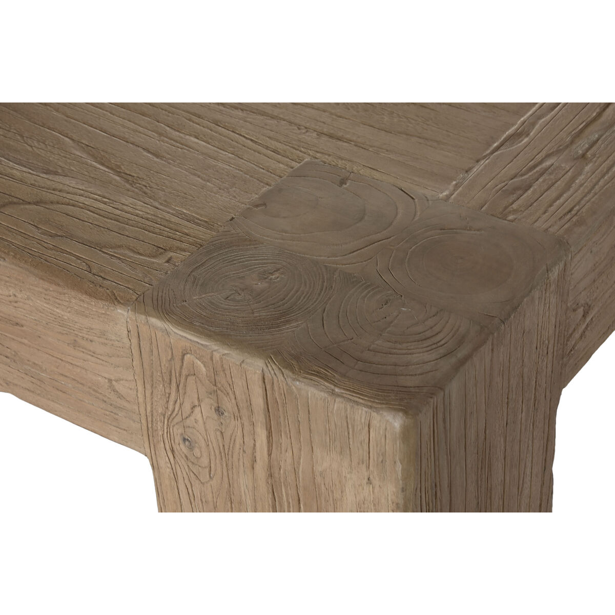 Mesa de Comedor Home ESPRIT Natural Madera de olmo 220 x 100 x 76 cm