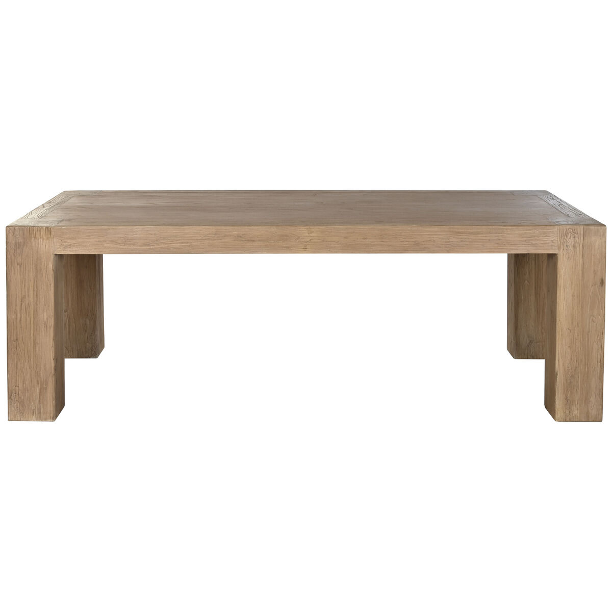 Mesa de Comedor Home ESPRIT Natural Madera de olmo 220 x 100 x 76 cm