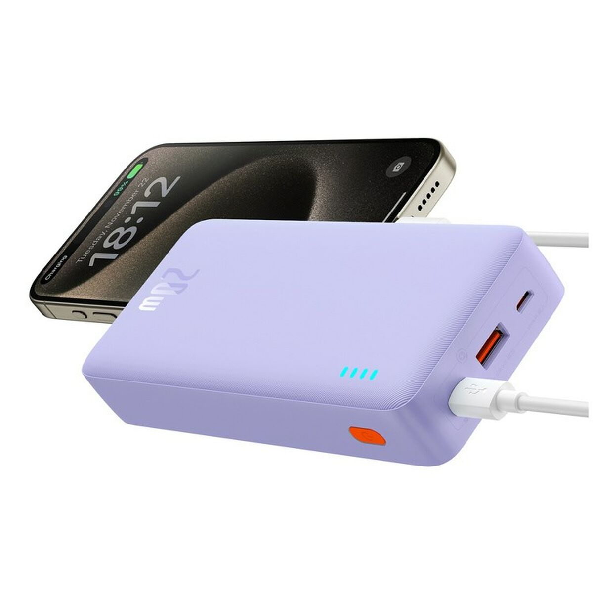 Powerbank Baseus P10022804513-00 Púrpura 20000 mAh 74 WH
