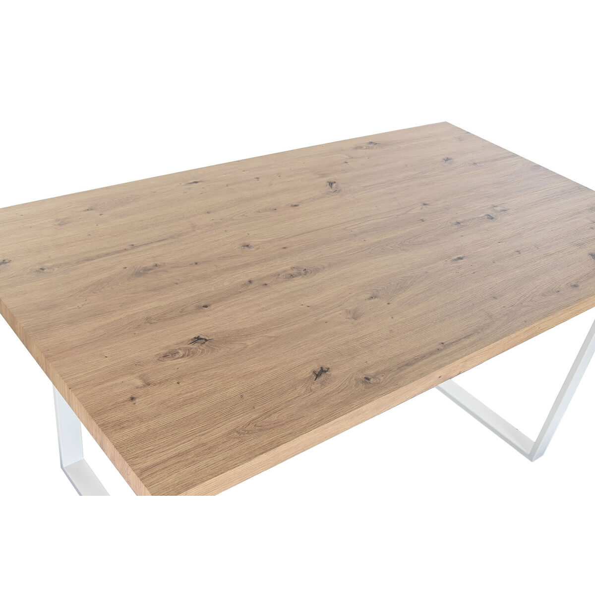 Mesa de Comedor Home ESPRIT Marrón Negro Hierro Madera MDF 160 x 90 x 75 cm