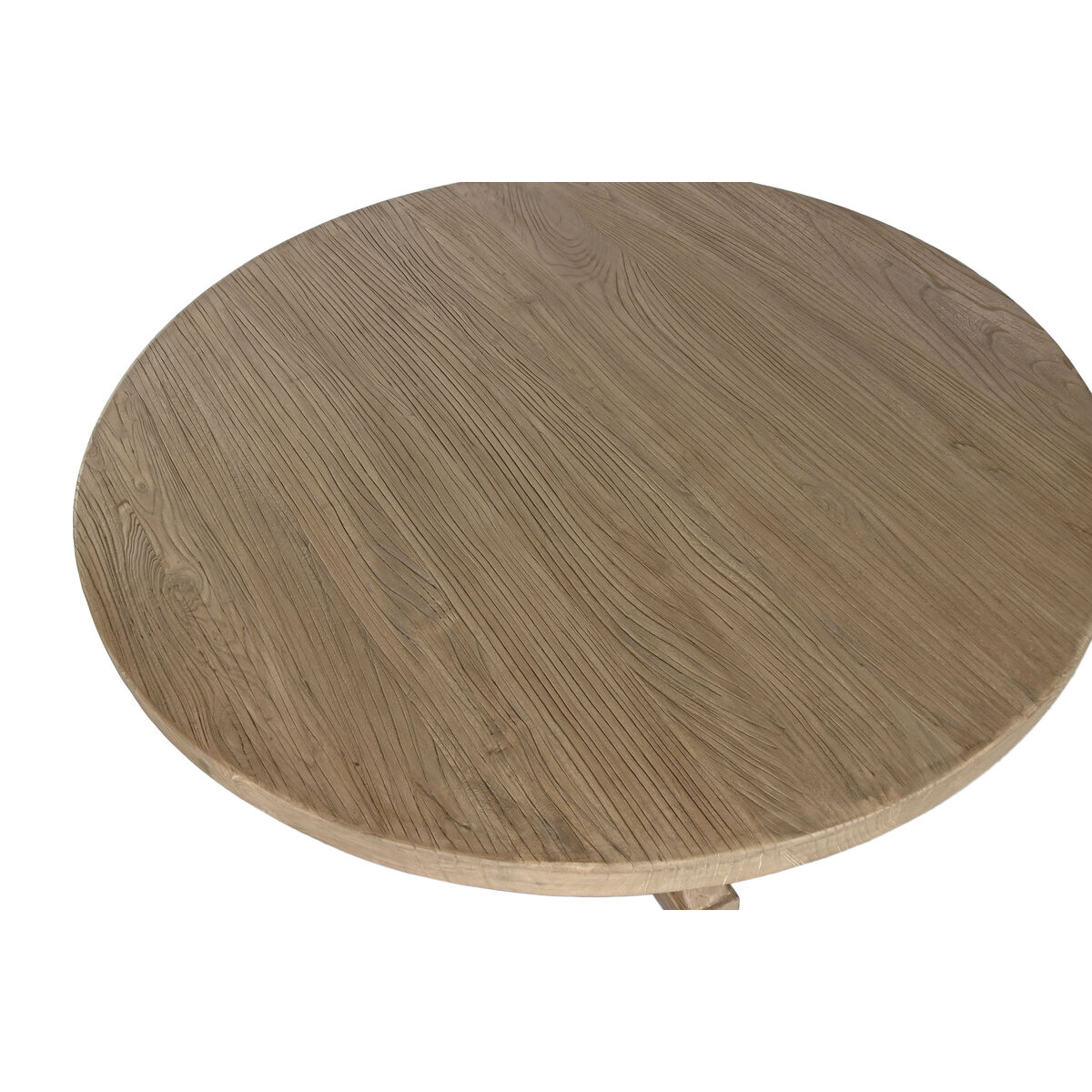 Mesa de Comedor Home ESPRIT Natural Madera de olmo 120 x 120 x 76 cm