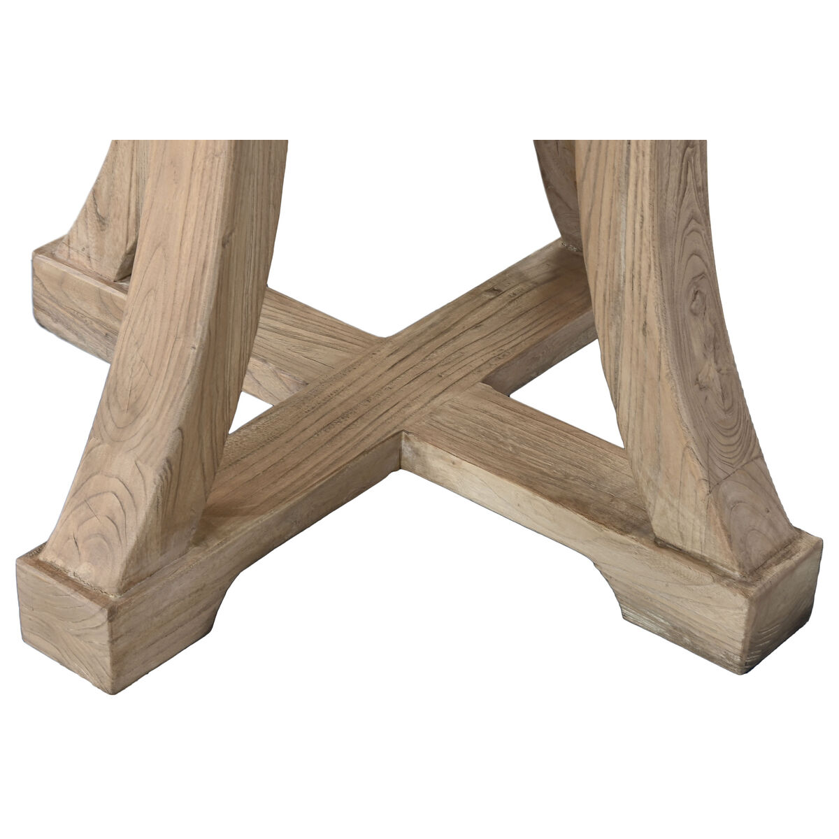 Mesa de Comedor Home ESPRIT Natural Madera de olmo 120 x 120 x 76 cm