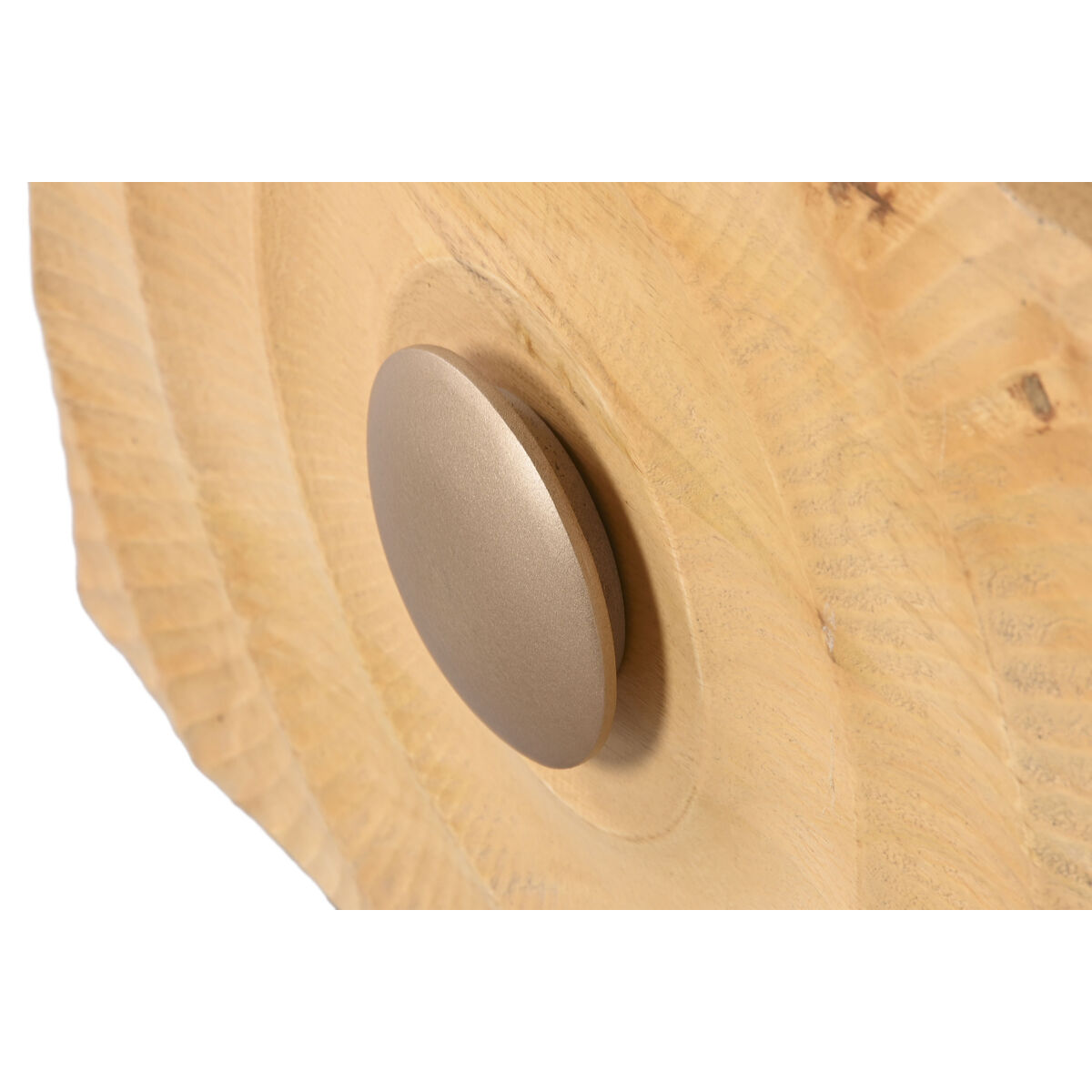 Mesita de Noche Home ESPRIT Dorado Natural 50 x 40 x 50 cm