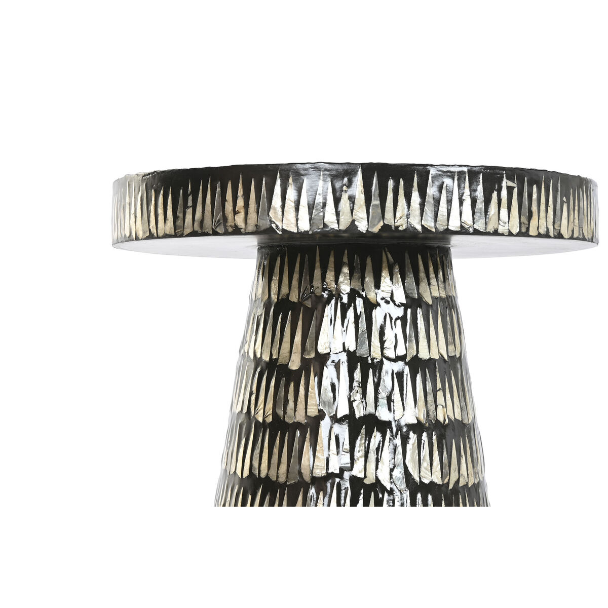 Mesa auxiliar Home ESPRIT Negro Dorado 40 x 40 x 48 cm