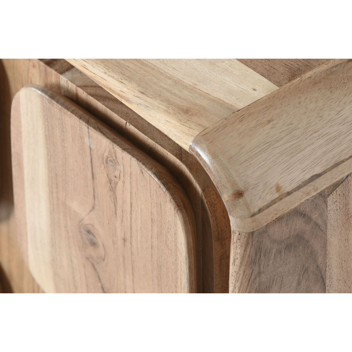 Mesita de Noche Home ESPRIT Natural 40 x 40 x 50 cm