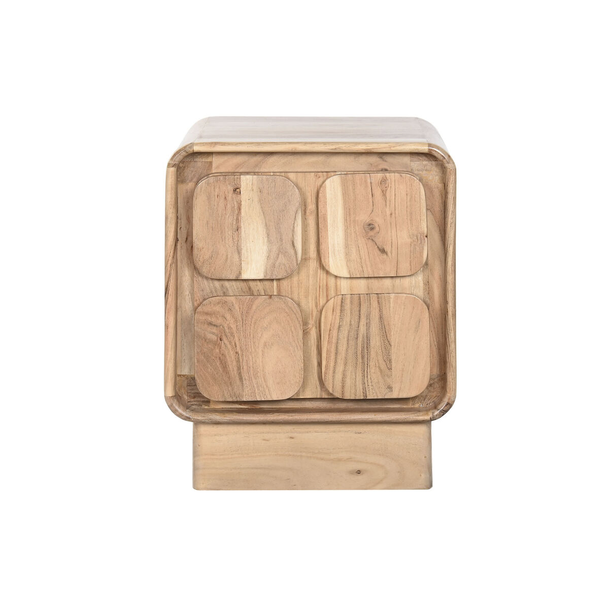 Mesita de Noche Home ESPRIT Natural 40 x 40 x 50 cm