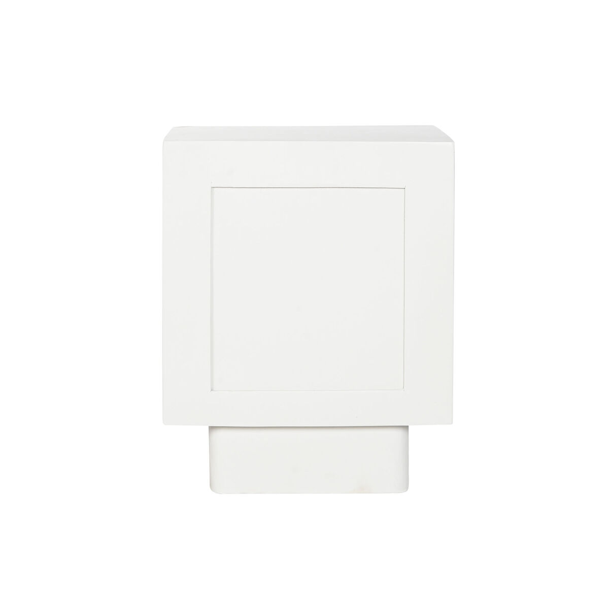 Mesita de Noche Home ESPRIT Blanco Natural 40 x 35 x 50 cm