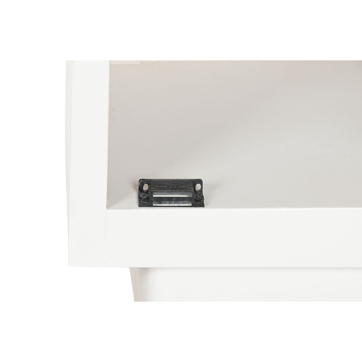 Mesita de Noche Home ESPRIT Blanco Natural 40 x 35 x 50 cm