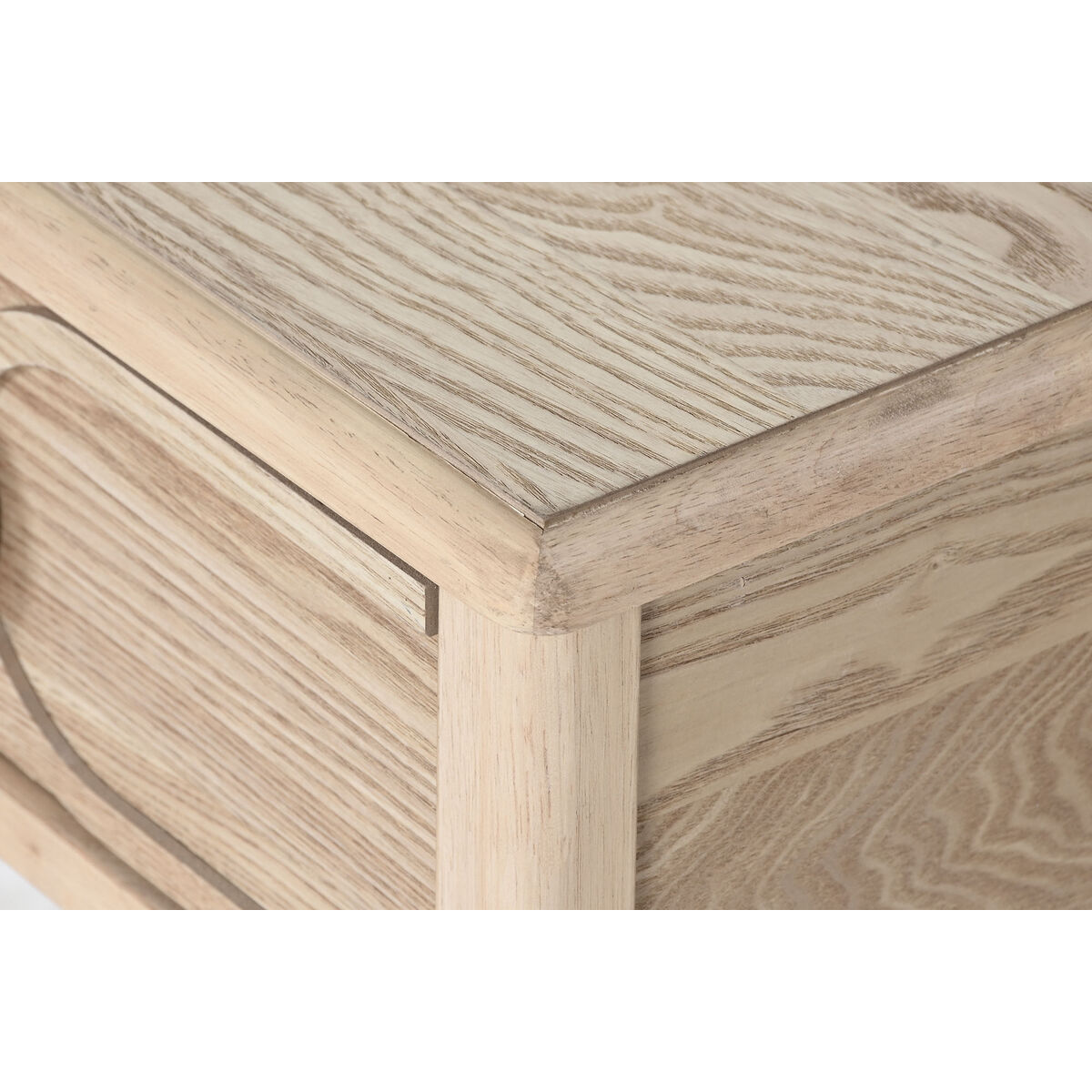 Mesita de Noche Home ESPRIT Natural 48 x 35 x 65 cm