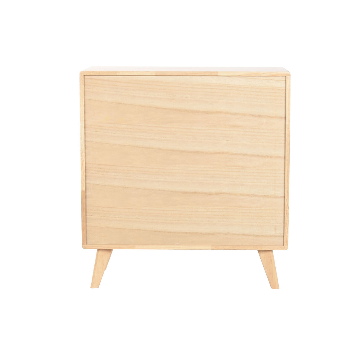 Aparador Home ESPRIT Natural Metal Ratán Madera de caucho 73,5 x 35 x 78 cm