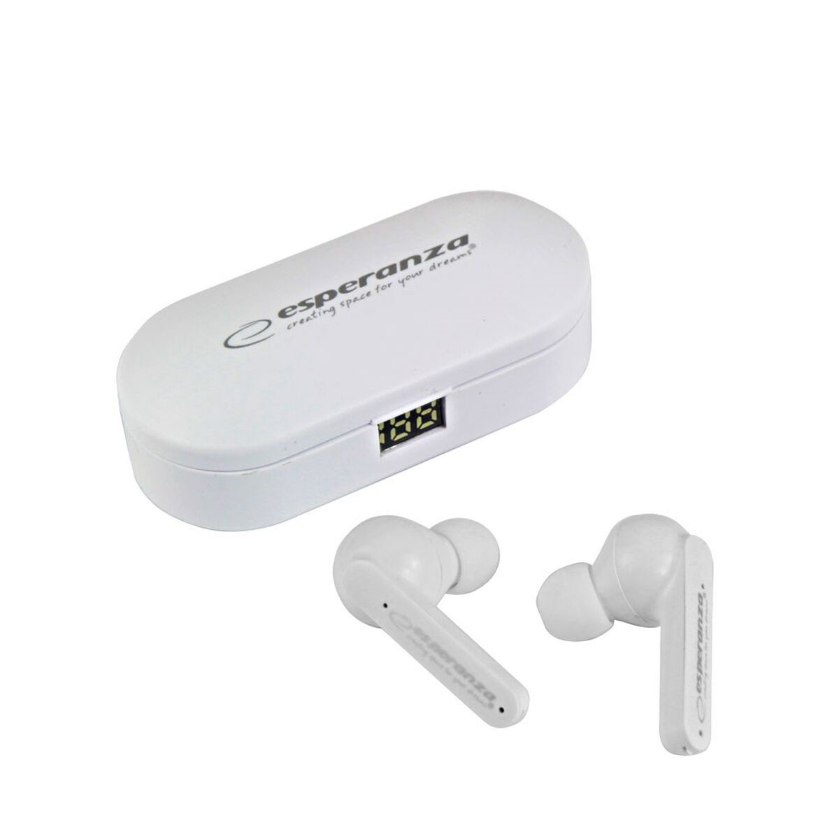 Auriculares Inalámbricos con Estuche de Carga Esperanza EH230W Blanco