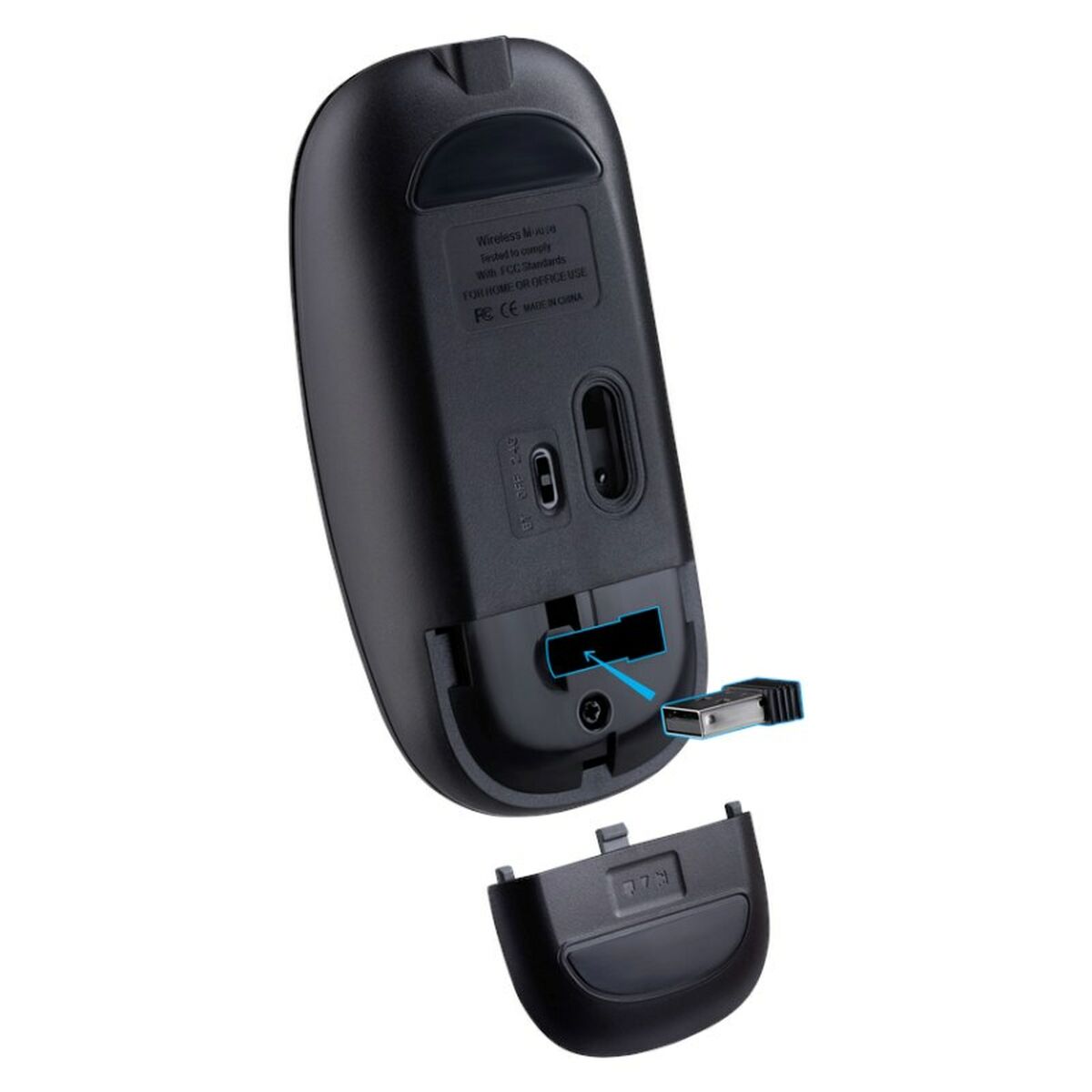Ratón Bluetooth Inalámbrico Defender VITRUAL MB-635 Negro 1600 dpi