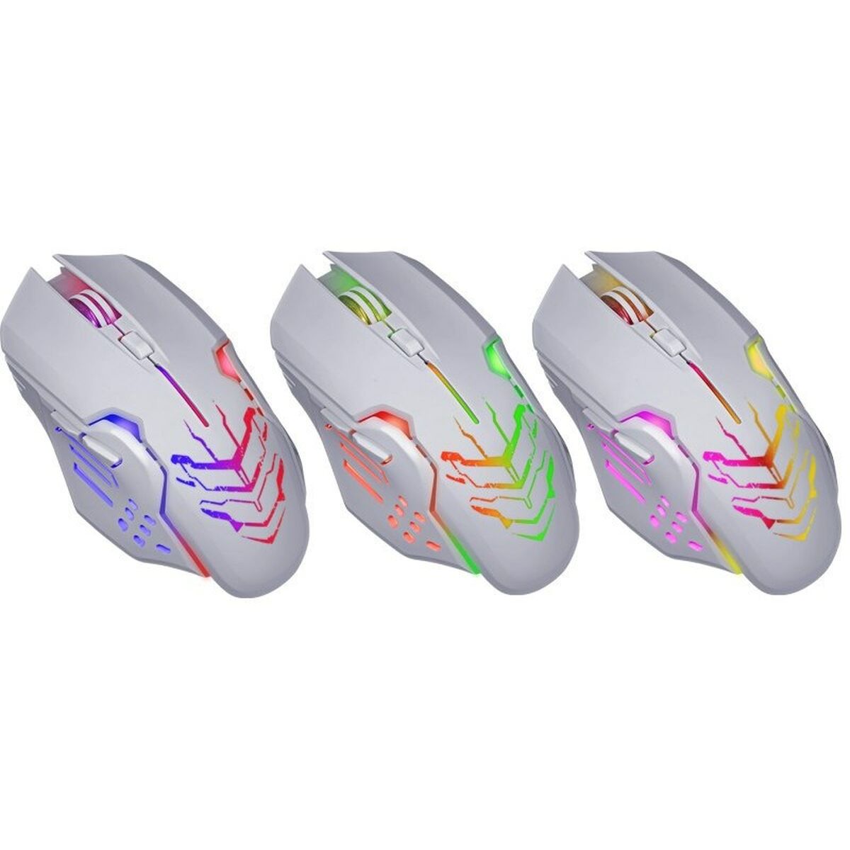 Ratón Gaming Defender 52512 Blanco 3200 DPI