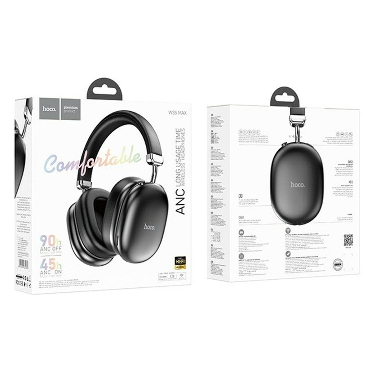 Auriculares Inalámbricos Hoco W35 Max Auspicious Negro