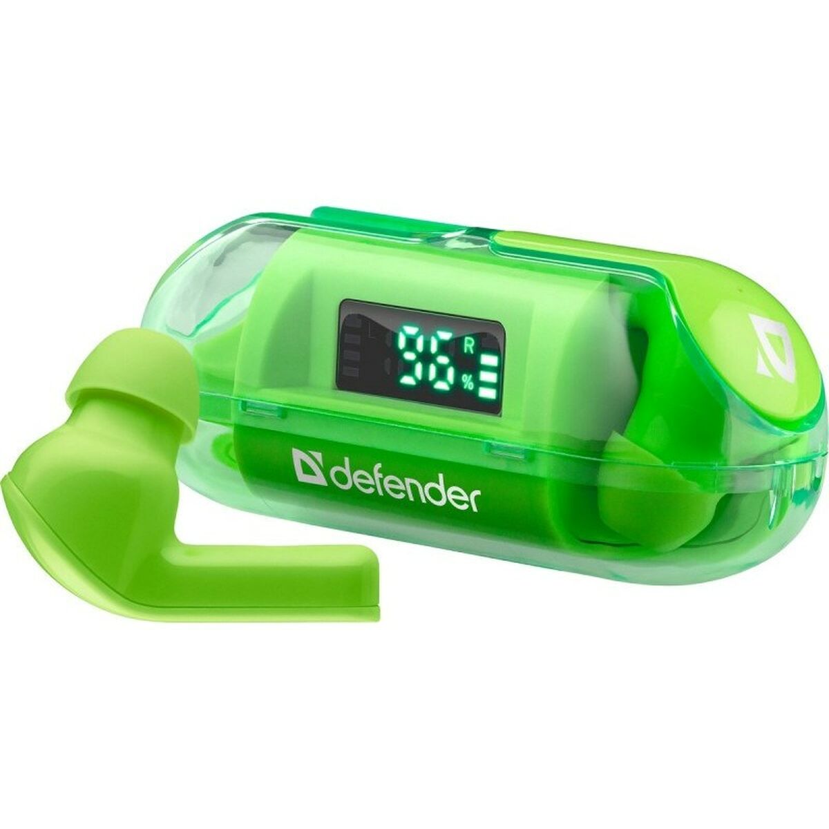 Auriculares Inalámbricos con Estuche de Carga Defender TWINS 916 Verde