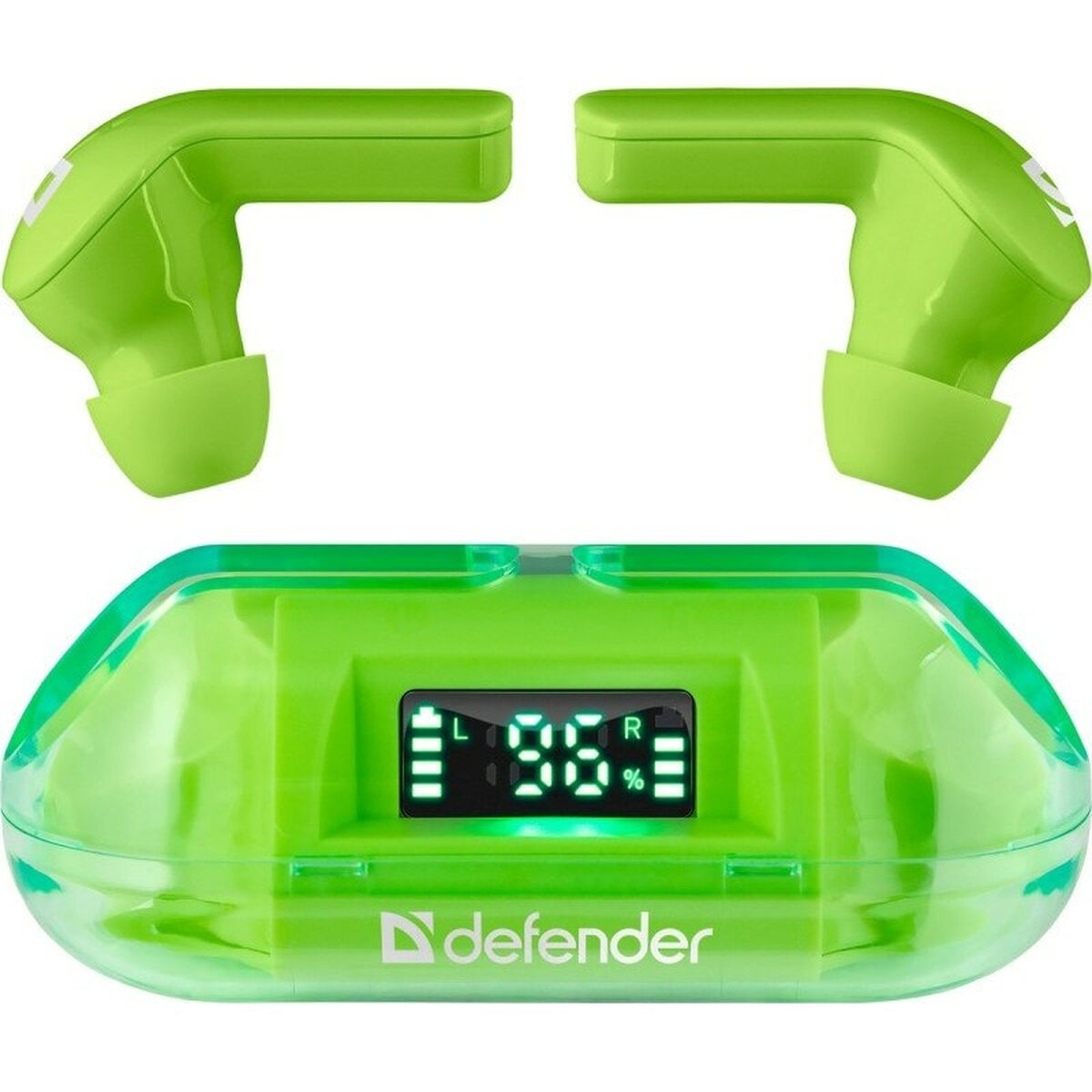 Auriculares Inalámbricos con Estuche de Carga Defender TWINS 916 Verde