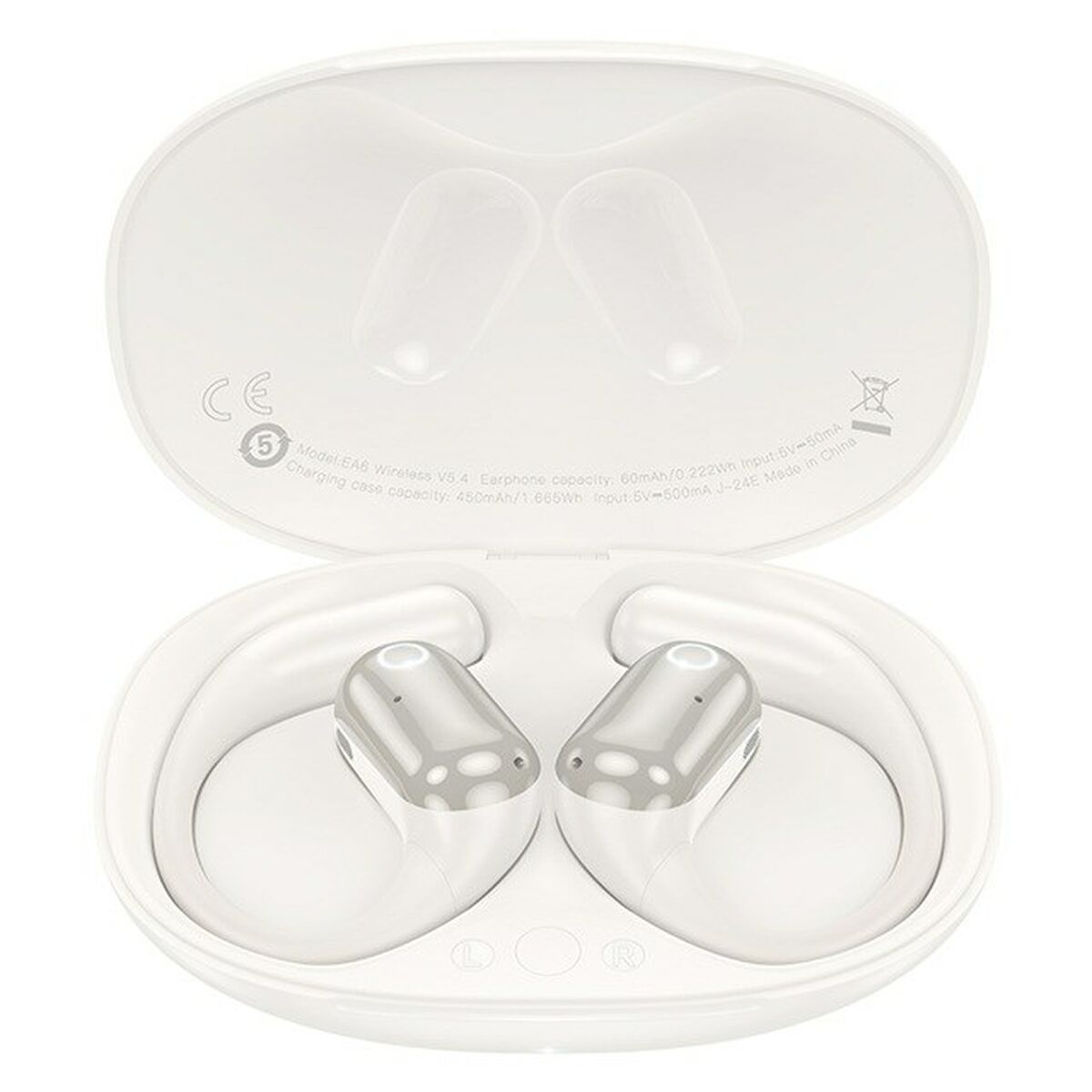 Auriculares Inalámbricos con Estuche de Carga Hoco EA6 Blanco