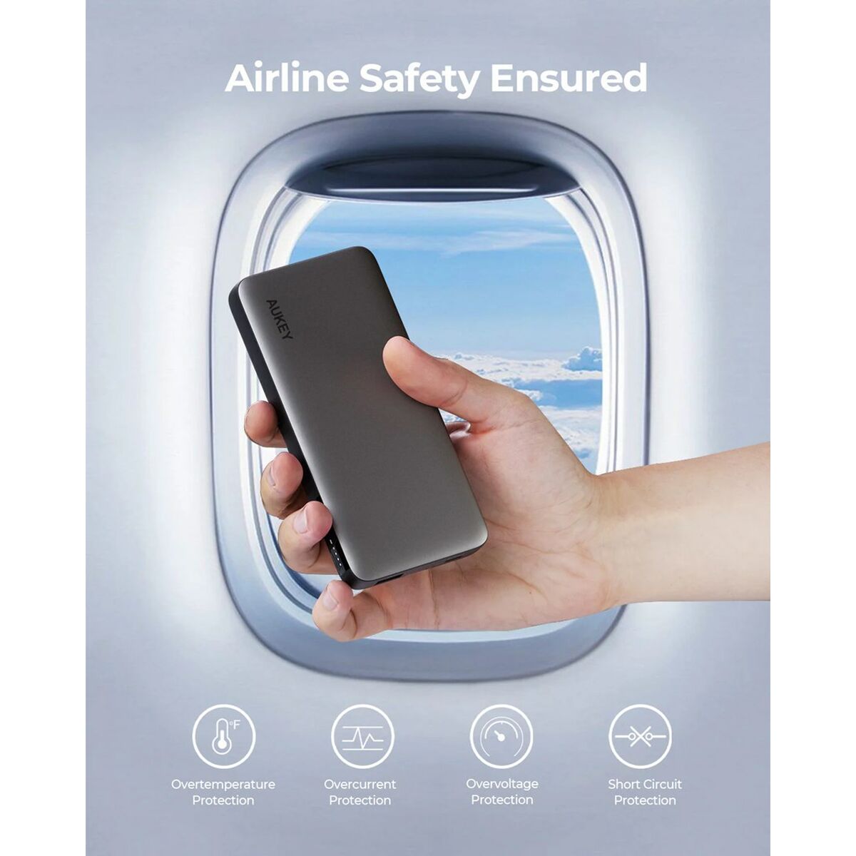 Powerbank Aukey PB-Y41 Gris 10000 mAh