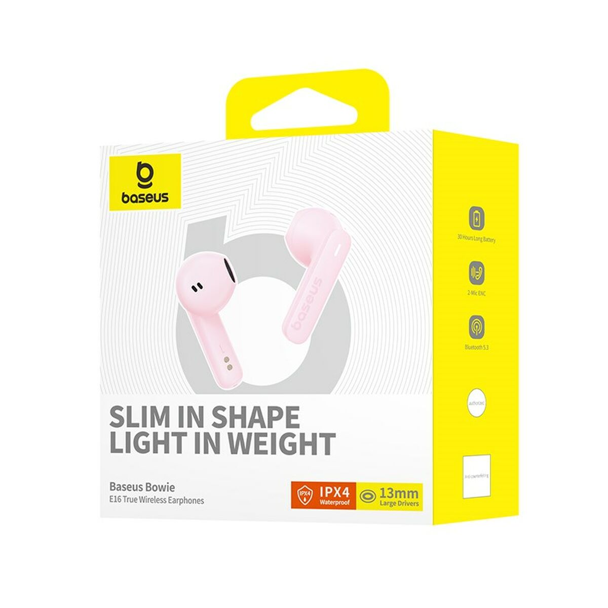 Auriculares Inalámbricos con Estuche de Carga Baseus Bowie E16 Rosa