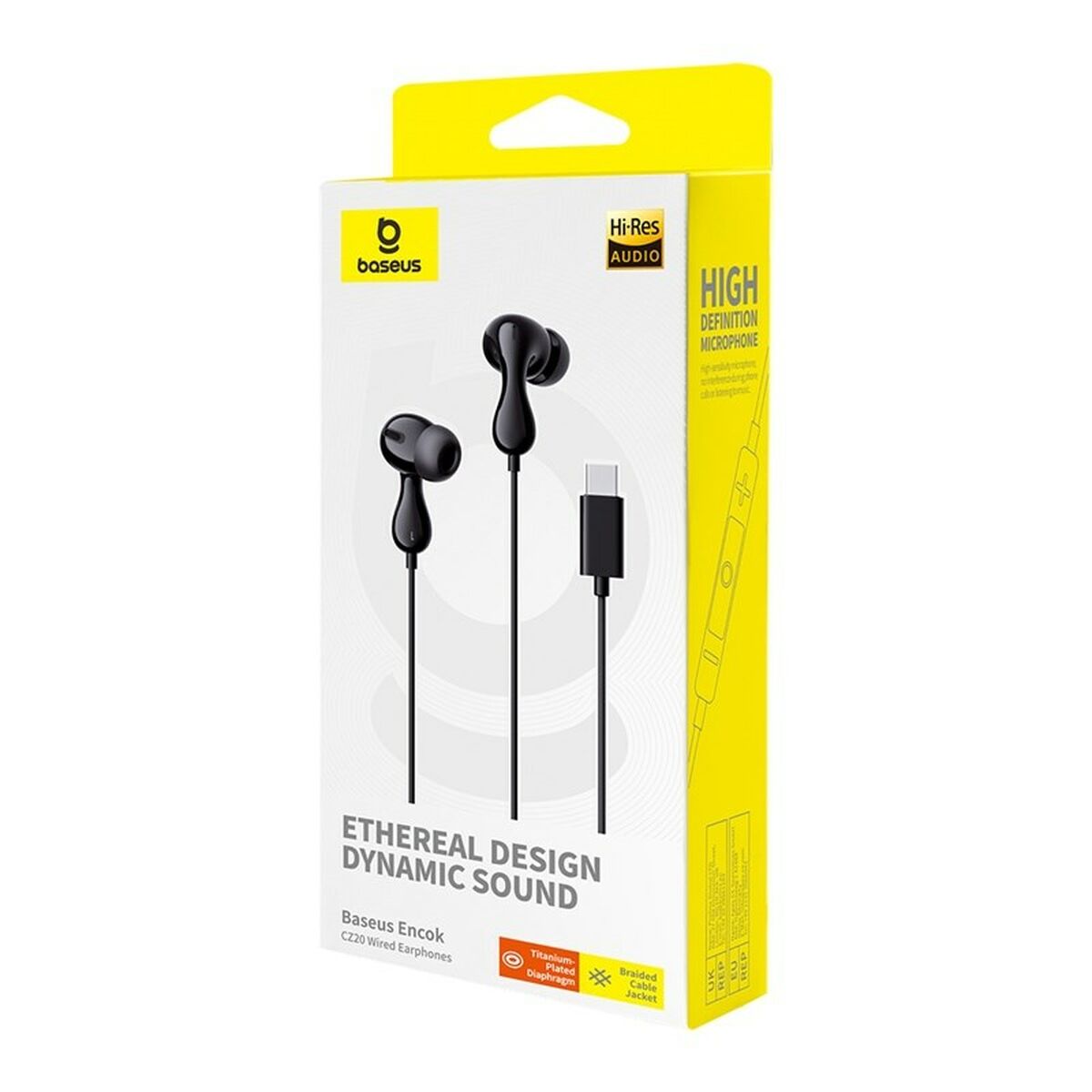 Auriculares con Micrófono Baseus Encok CZ20 Negro